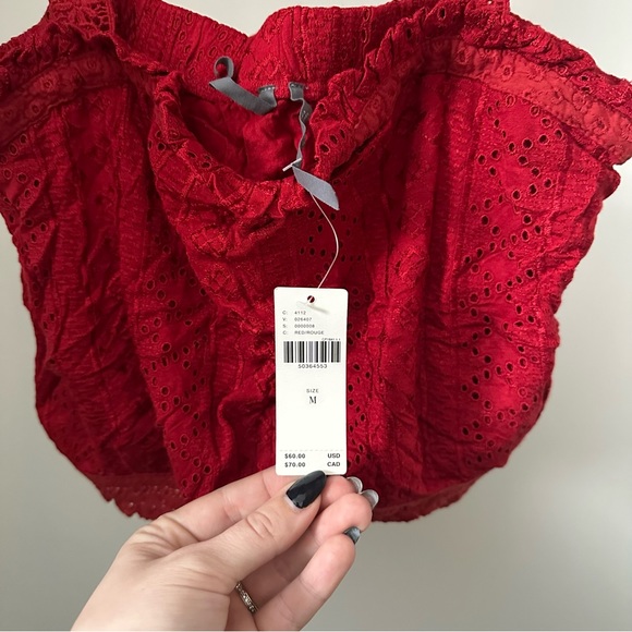Anthropologie NWT red camisole size medium summer top - Picture 3 of 7